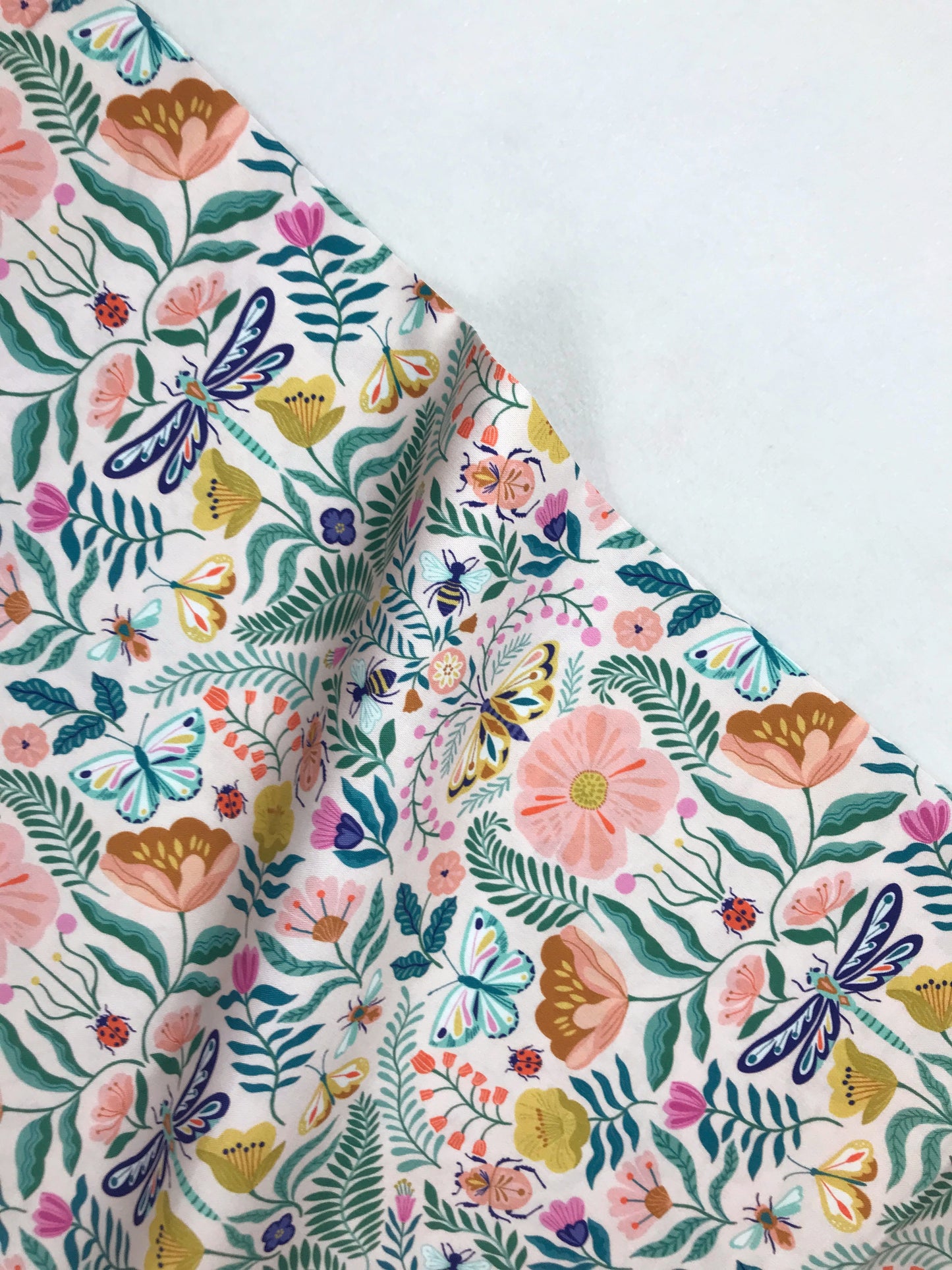 copy of dashwood studio flutter by bethan janine mirror butterfly pink quilters cotton flut2076 Fabric Fetish