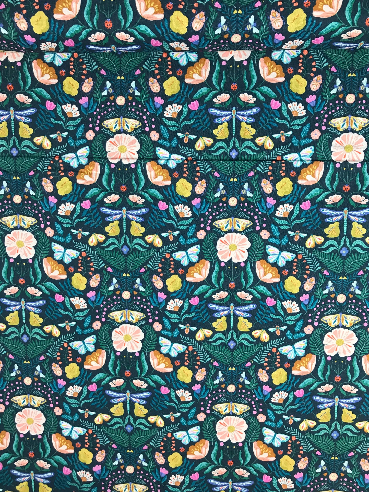 dashwood studio flutter by bethan janine mirror butterfly pink quilters cotton flut2077 Fabric Fetish