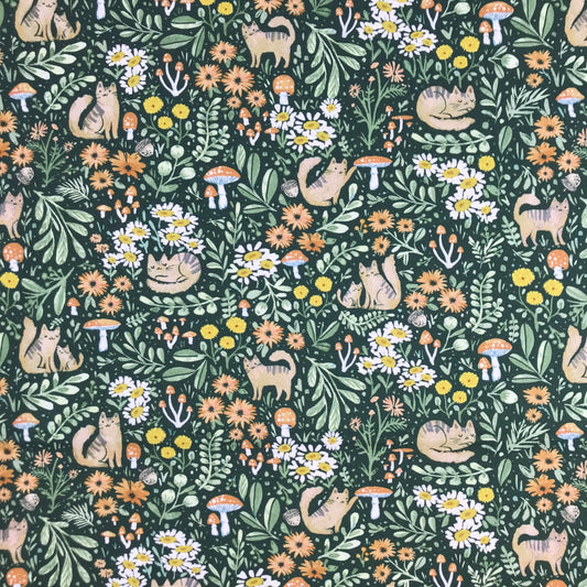 Dear Stella Kitty Garden Kitty Forest Cat Fabric Fetish