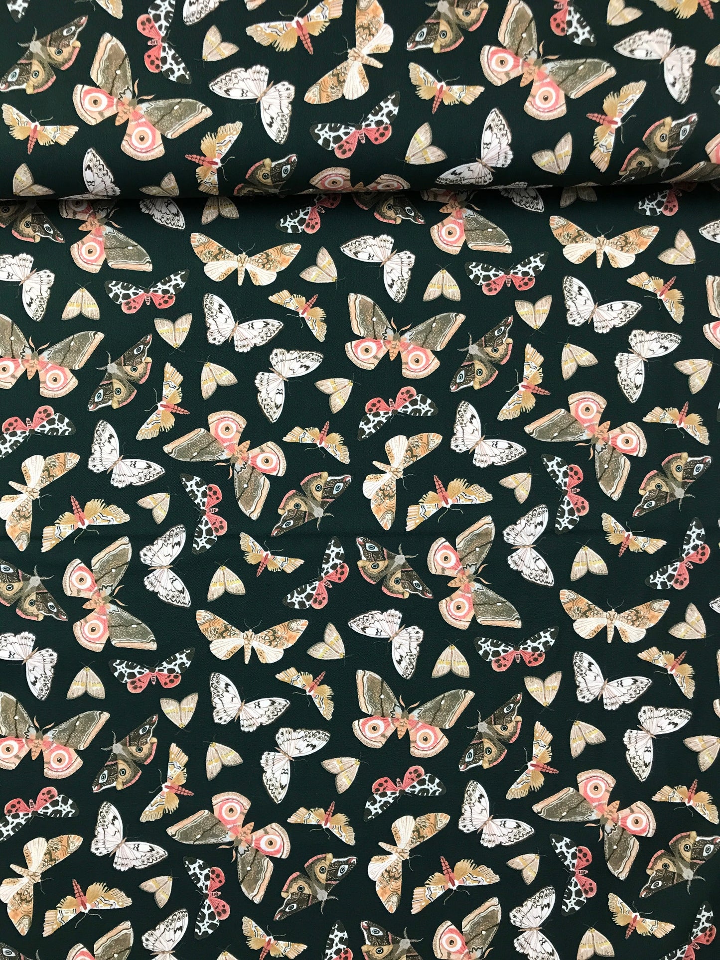 dear stella the fae rae ritchie moths mallard Fabric Fetish