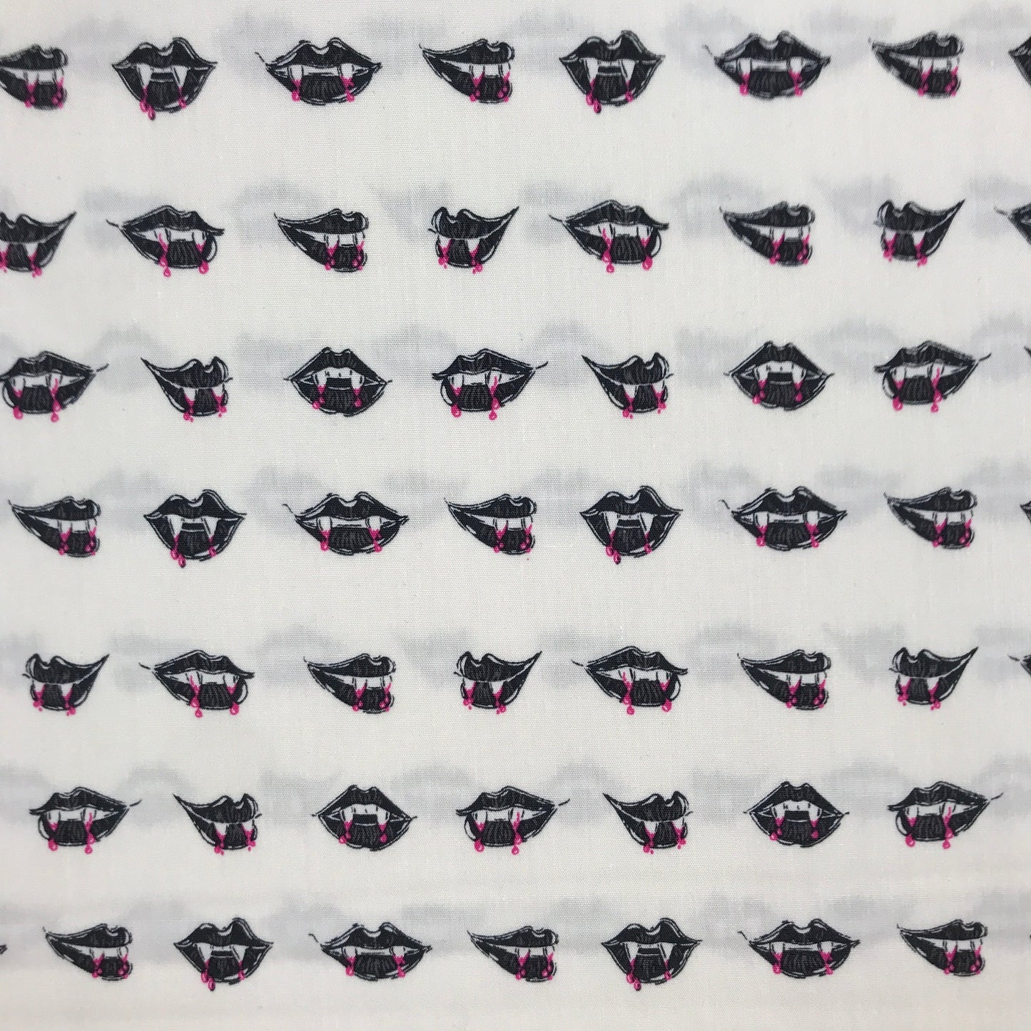 art gallery sweet n spookier agf studio fangtastic lips quilters cotton Fabric Fetish