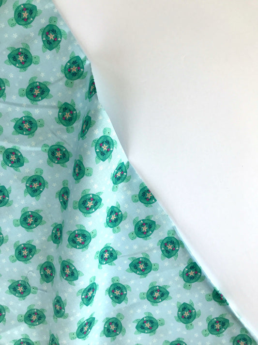 dear stella you me and the sea sea turtles aqua Fabric Fetish