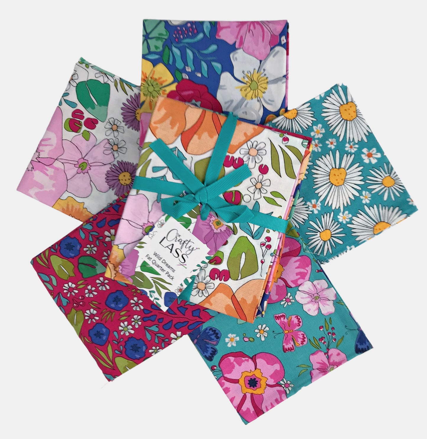 the craft cotton co fabrics the crafty lass 5 pc fat quarter bundle wild dreams Fabric Fetish