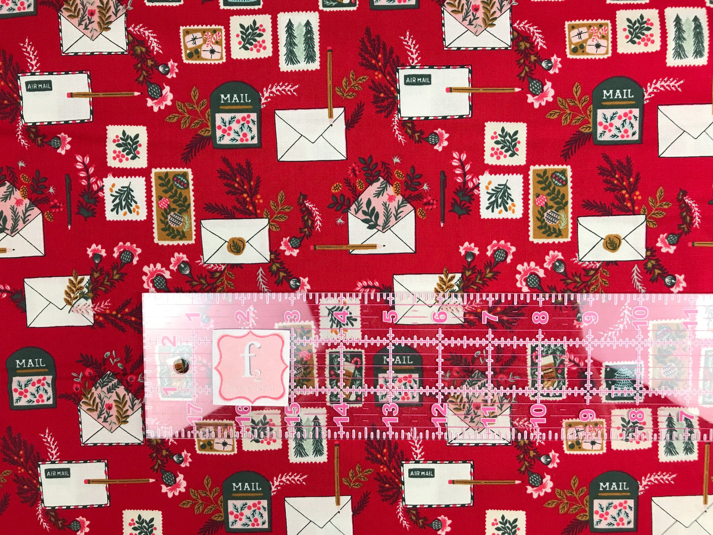 rjr fabrics yuan xu merry memories letters to santa santa red Fabric Fetish