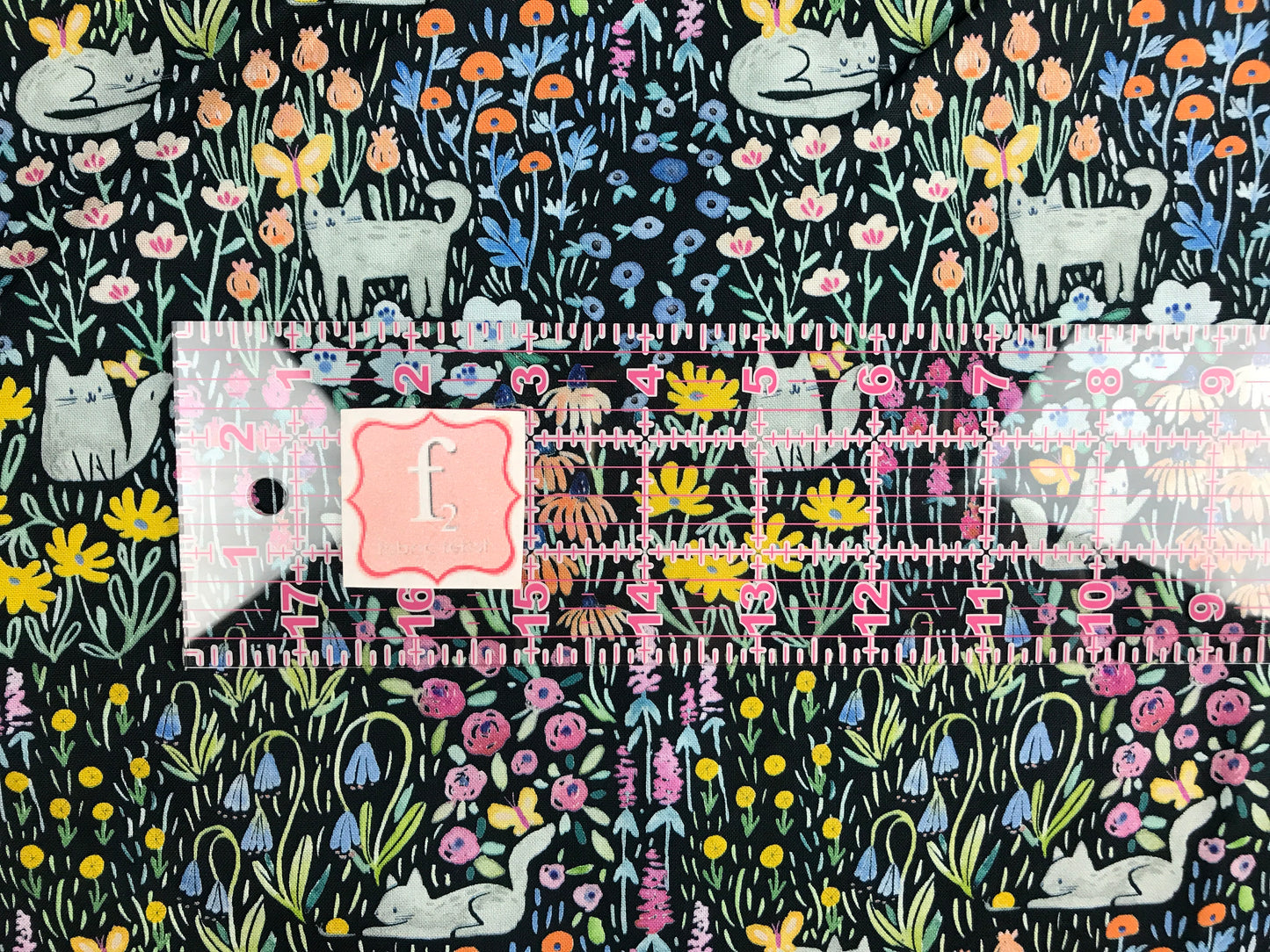 dear stella here comes the sun clara jean kitty garden multi Fabric Fetish