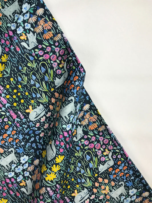 dear stella here comes the sun clara jean kitty garden multi Fabric Fetish