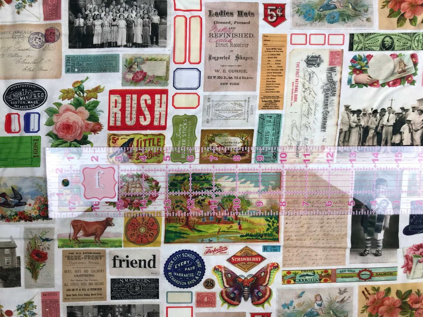 moda cathe holden flea market mix flea market parchment Fabric Fetish