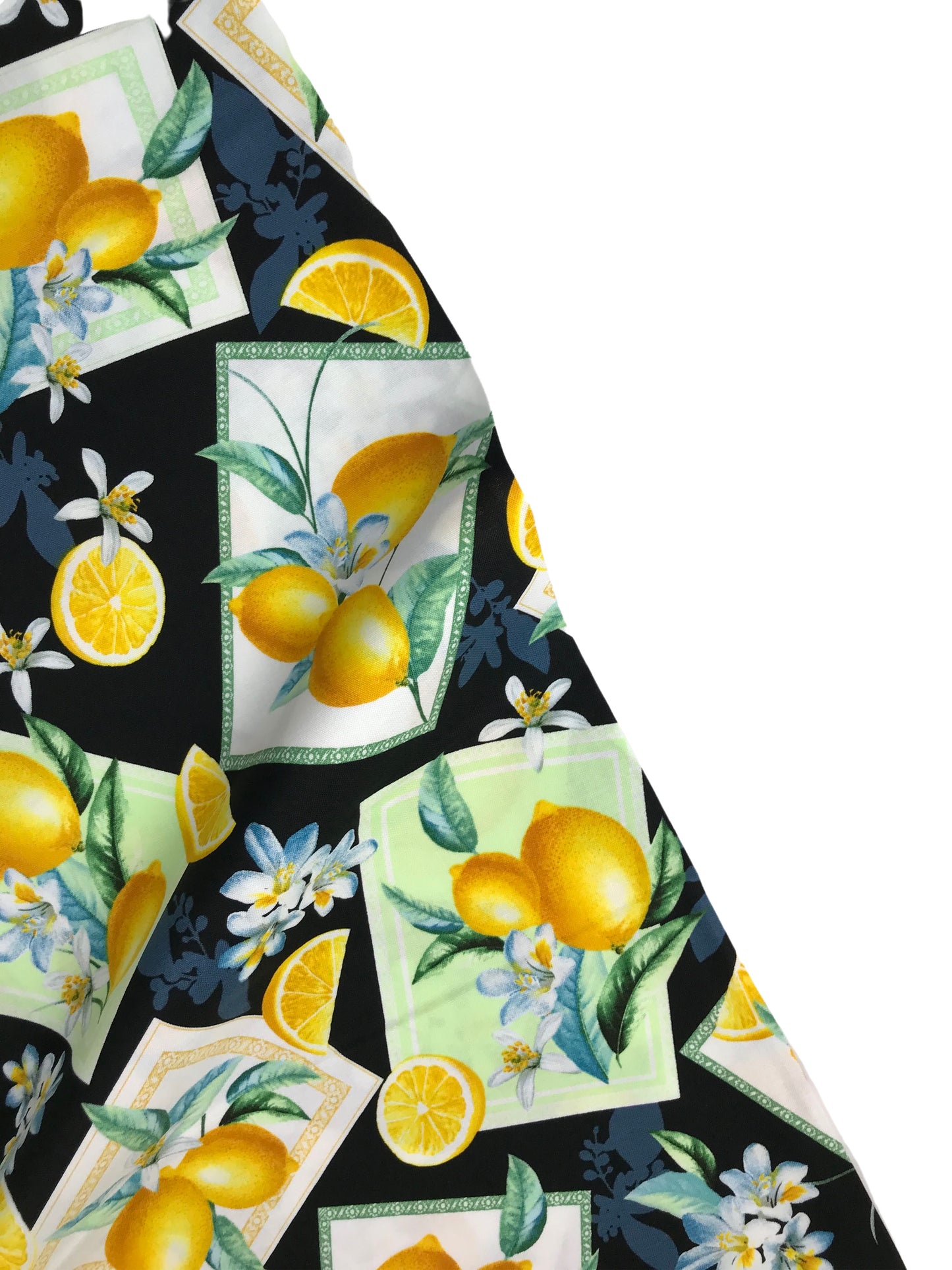 benartex lemon fresh kanvas studio lemon toss black Fabric Fetish