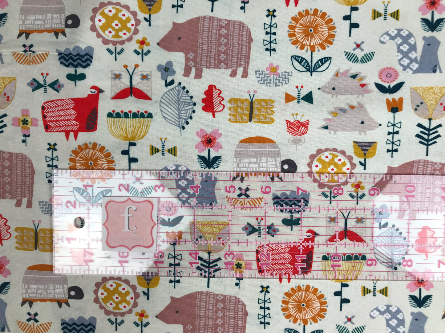 dashwood studio hibernate stephanie thannhauser all the animals cream quilters cotton hibe1711 Fabric Fetish