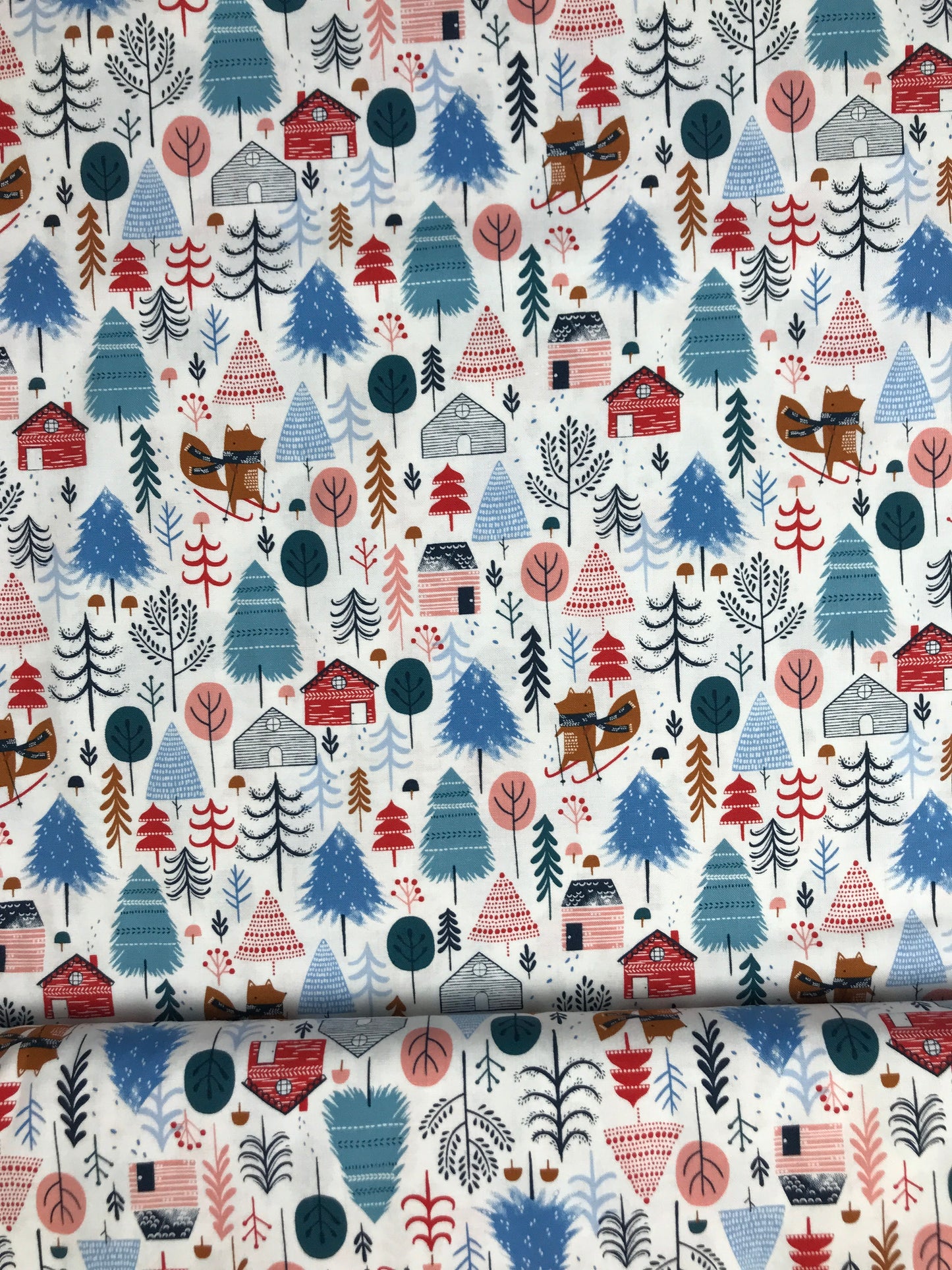 dashwood studio snow much fun sarah knight alpine village white quilters cotton snow1702 Fabric Fetish