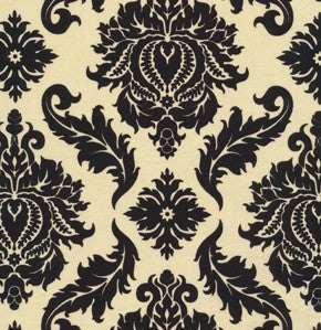 freespirit fabrics aviary ll black damask caravan Fabric Fetish