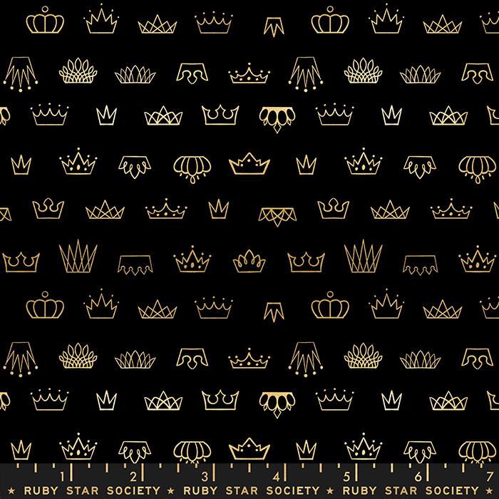 Ruby Star Society for Moda Fabric - Rashida Coleman Hale - Reign - Coronation Black