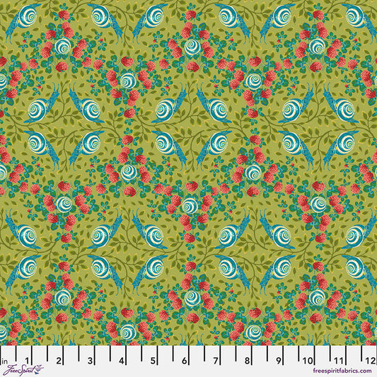 freespirit fabric odile bailloeul land art 2 rain dance green Fabric Fetish