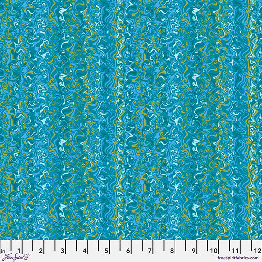 freespirit fabric odile bailloeul land art 2 whirlpools blue Fabric Fetish