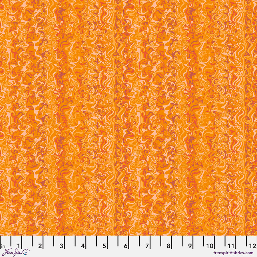 freespirit fabric odile bailloeul land art 2 whirlpools yellow Fabric Fetish