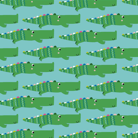 copy of dashwood studio rainbow friends stephanie thannhauser alligators quilters cotton rbow1790 Fabric Fetish