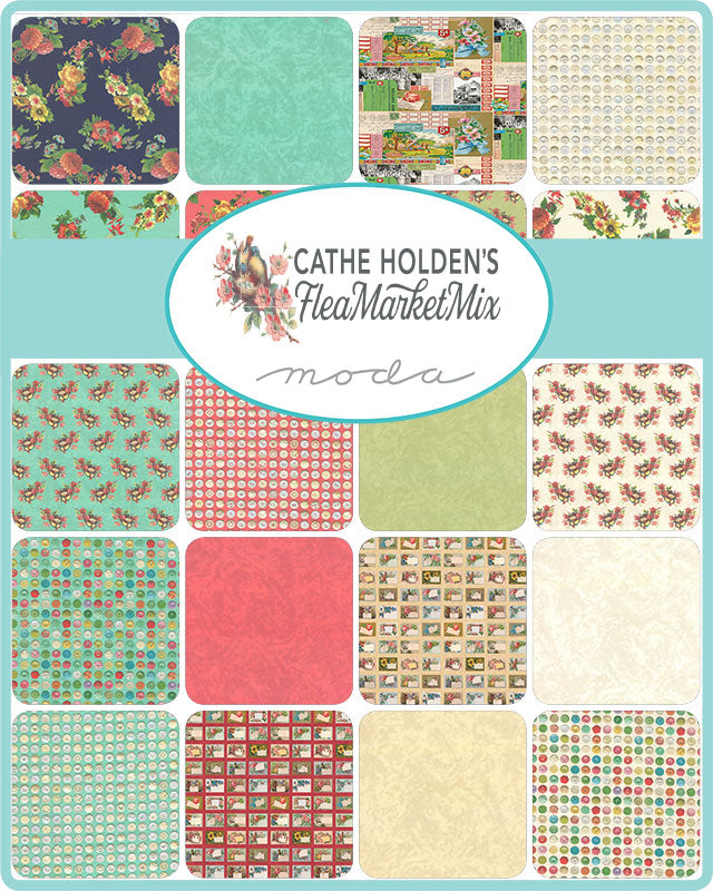 moda fabrics cathe holden flea market mix fat quarter fabric bundle 23pcs Fabric Fetish