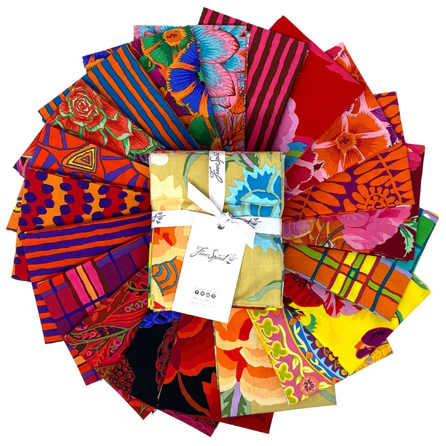Freespirit Fabrics - Kaffe Fassett - August 2022 Warm Bundle 20pc Fabric Fetish
