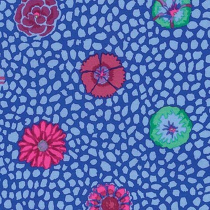 Kaffe Fassett Classics Guinea Flower Colbalt 100% Quilters Cotton PWGP059.COBAL Fabric Fetish
