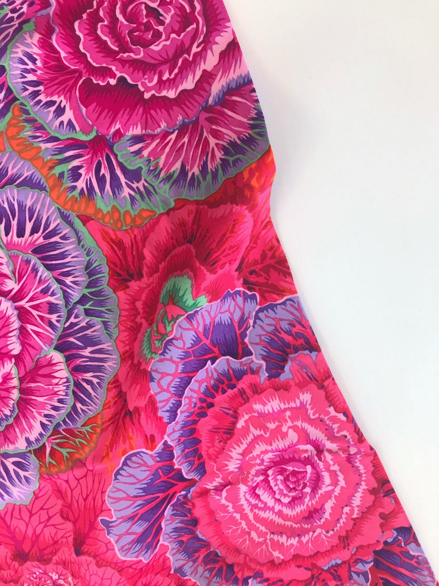 Brassica Red Philip Jacobs Kaffe Fassett Collective PWPJ051 100% Quilters Cotton Fabric Fetish