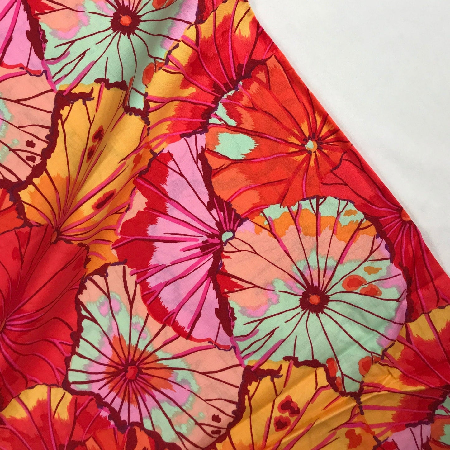 Lotus Leaf Citrus Kaffe Fassett Classics Fabric Fetish