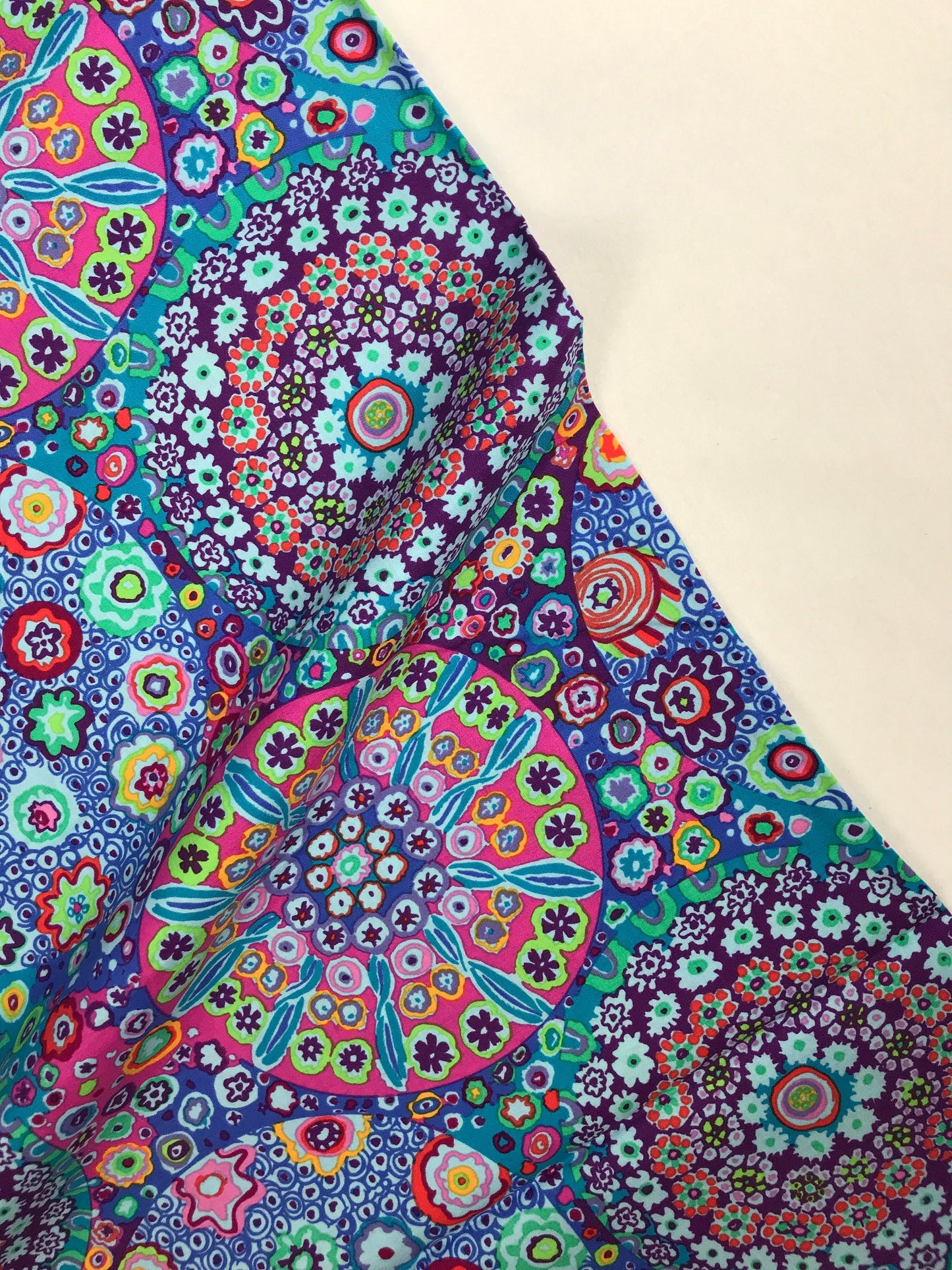 Millefiore Aqua GP92 Kaffe Fassett Classics 100% Quilters Cotton Available in Fat Quarter, Half Yard, Yard Fabric Fetish