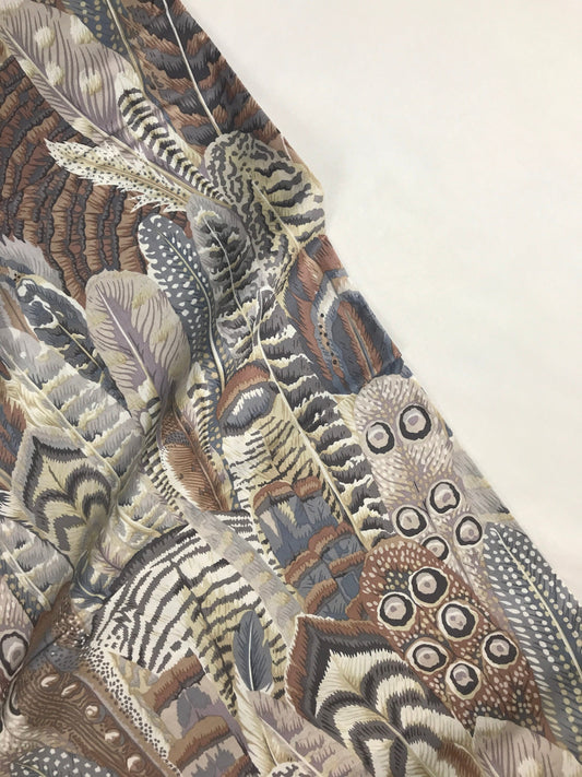 Feathers Gray Kaffe Fassett Collective Classics Collection FreeSpirit Fabric PWPJ055 100% Quilters Cotton Fabric Fetish