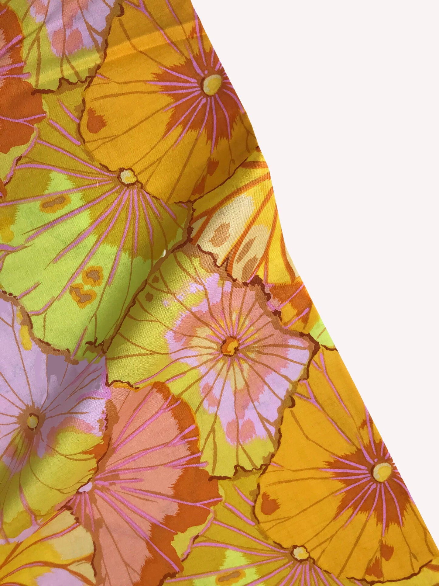 Lotus Leaf Yellow PWGP029 Kaffe Fassett Classics 100% Quilters Cotton Fabric Fetish