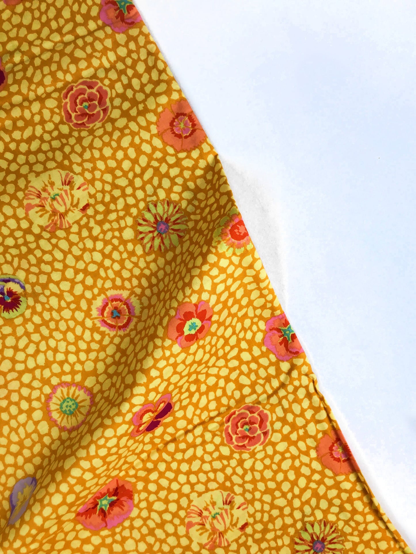 Guinea Flower Gold Kaffe Fassett Classics 100% Quilters Cotton GP59 Fabric Fetish