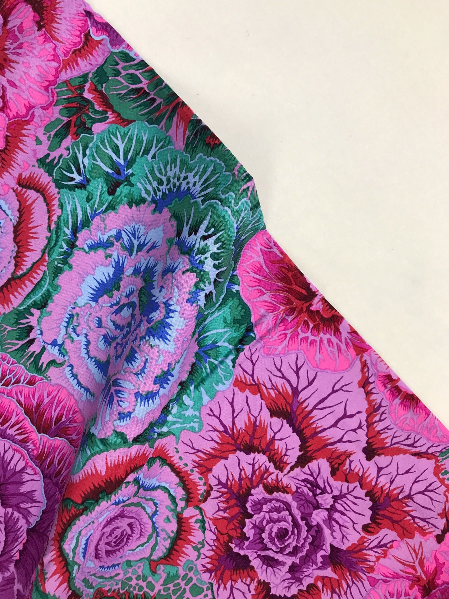 Brassica Magenta Philip Jacobs Kaffe Fassett Collective PWPJ051 100% Quilters Cotton Fabric Fetish