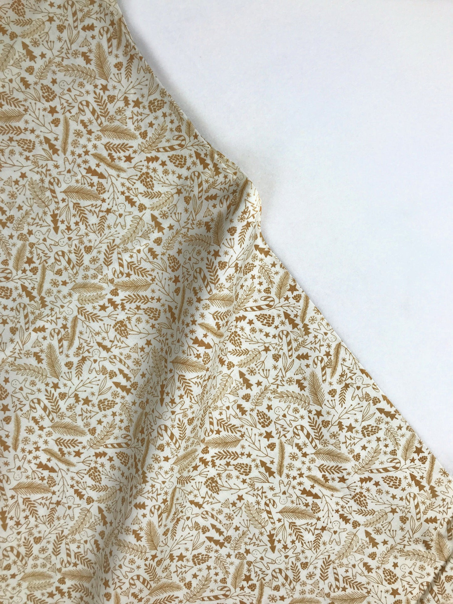 Goldie Feeling Eggshell Christmas Squad Mia Charro Freespirit Fabrics 100% Quilters Cotton Fabric Fetish