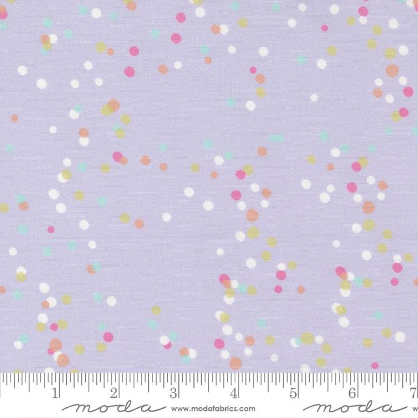 Confetti Dot Lavender Soiree Mara Penny Moda Quilters Cotton Fabric Fetish