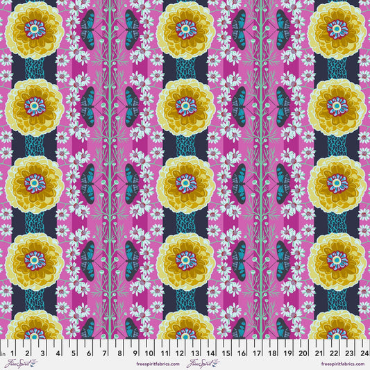 Natural Order Magenta Vivacious Anna Maria Horner Quilters Cotton Fabric Fetish