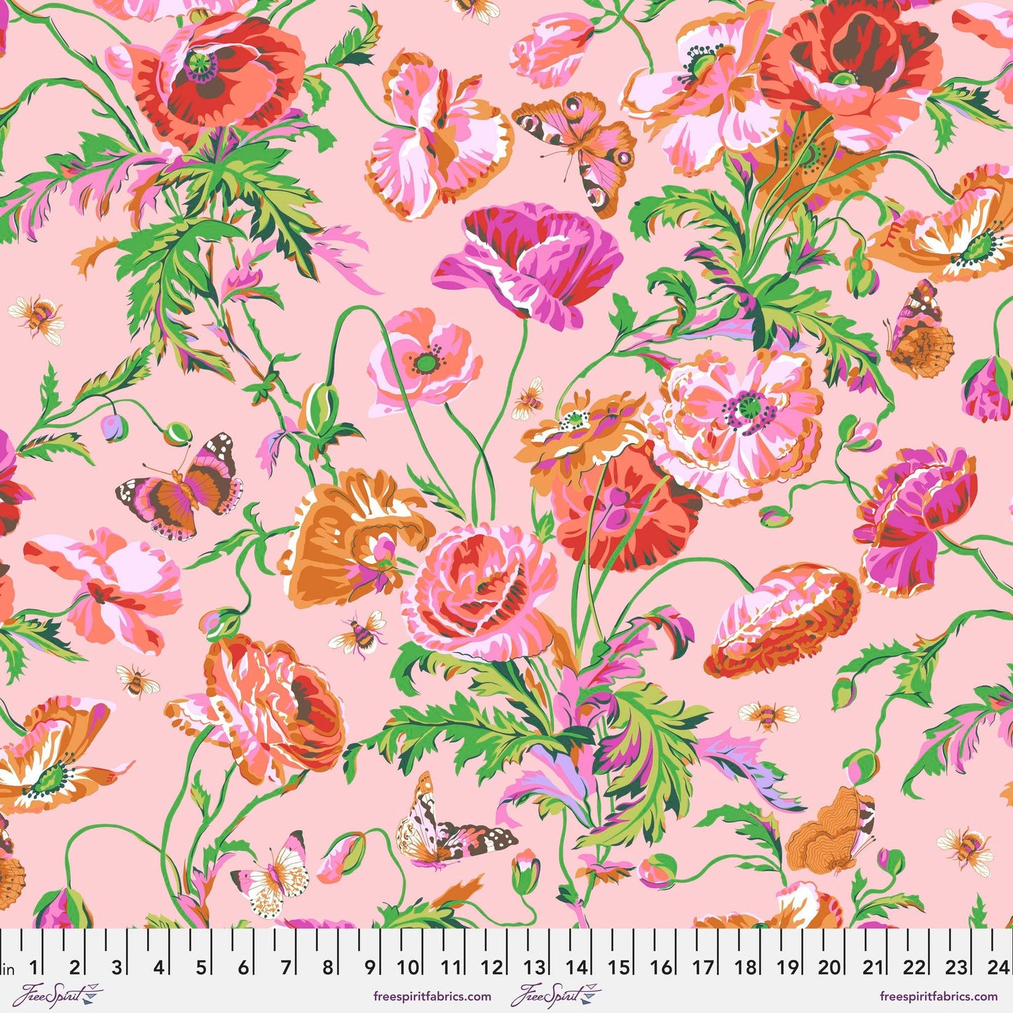 Meadow Pastel August 2022 Philip Jacobs Kaffe Fassett Collective 100% Quilters Cotton Fabric Fetish