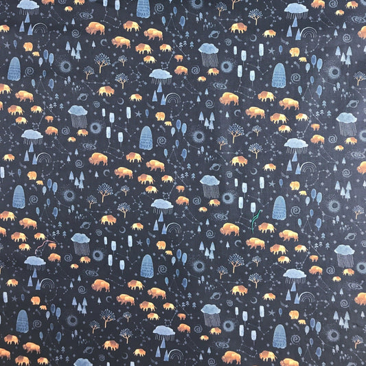 Dream Big Multi Be Brave Dear Stella Quilters Cotton Fabric Fetish