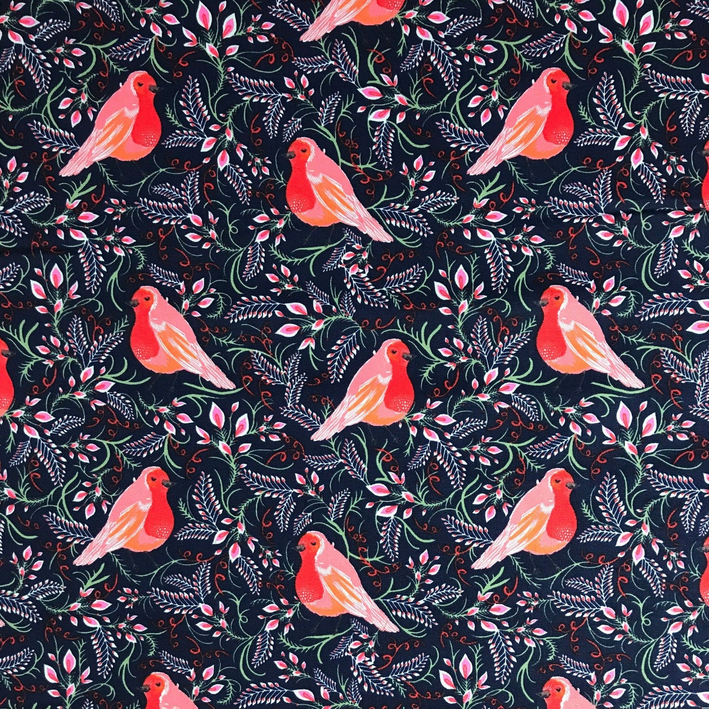 Red Robin Jolly Robins Beth Salt The Craft Cotton Co Quilters Cotton Fabric Fetish