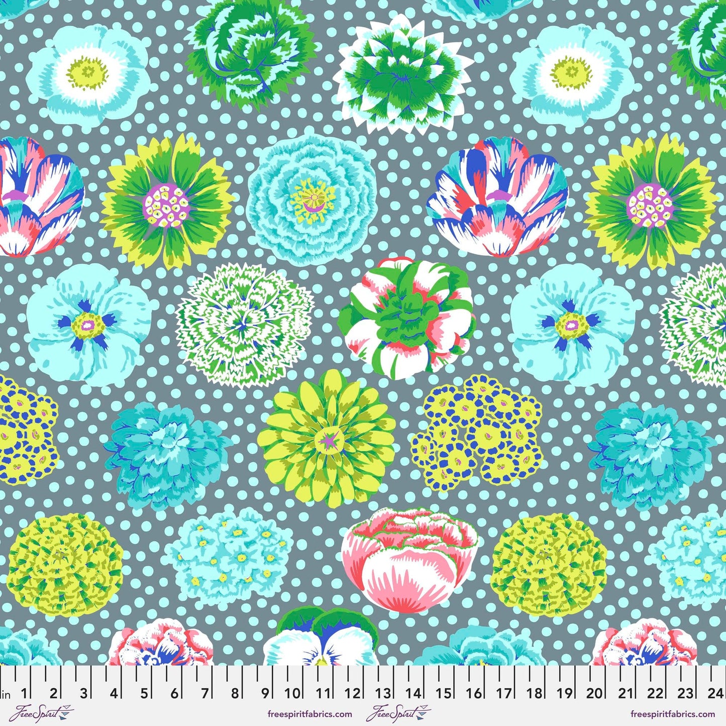 Big Blooms Pastel August 2022 Kaffe Fassett Collective 100% Quilters Cotton Fabric Fetish