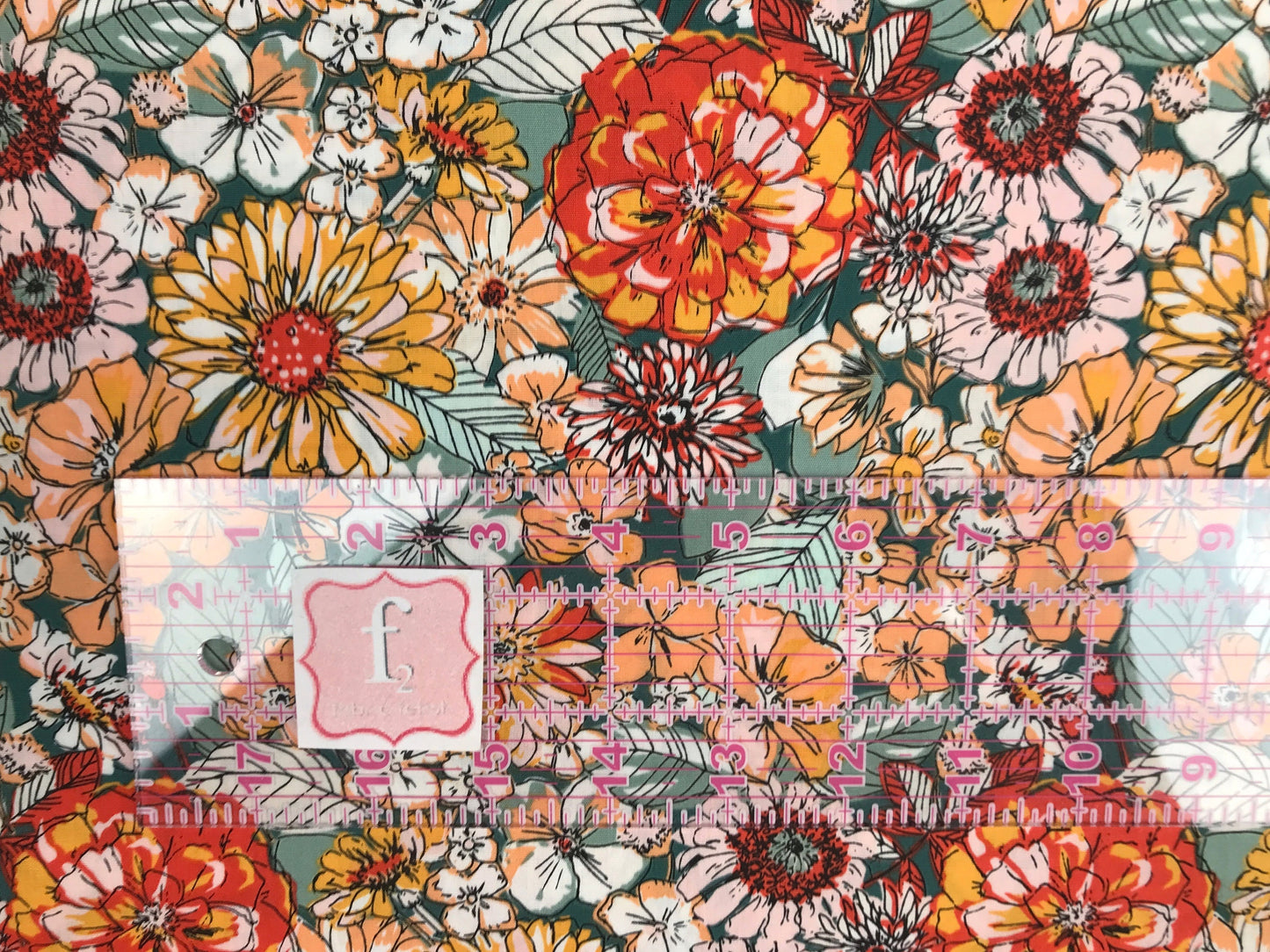 Fleuron Six Listen to Your Heart Sharon Holland Art Gallery Fabric 100% Quilters Cotton Fabric Fetish