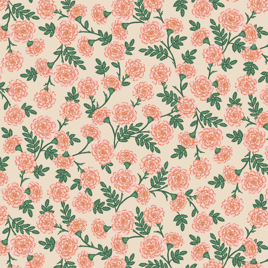 Dianthus Blush Bramble Anna Bond Rifle Paper Co Cotton + Steel 100% Quilters Cotton Fabric Fetish