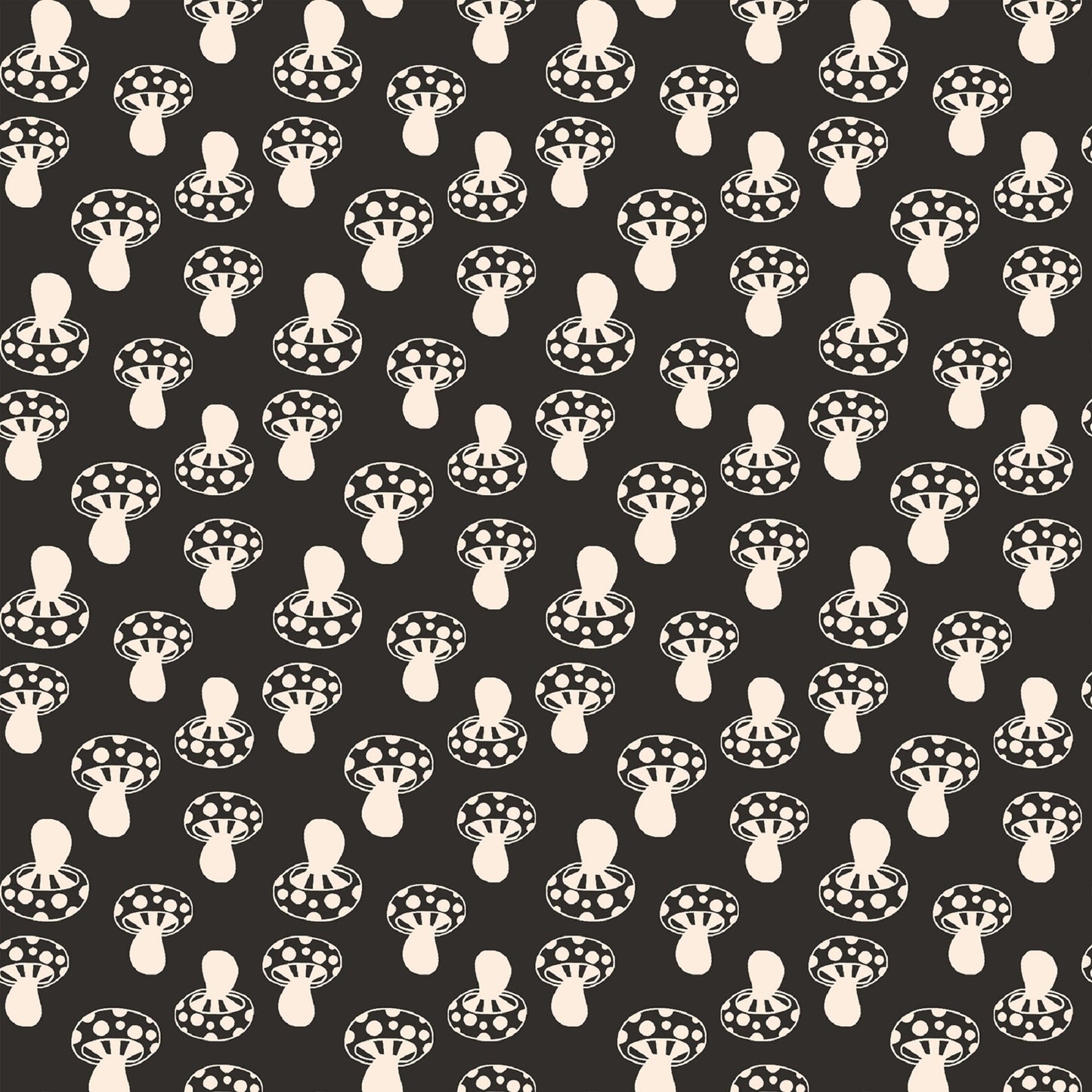 Mushrooms Soft Black Honey Alexia Abegg Ruby Star Society Fabric Moda 100% Quilters Cotton Fabric Fetish