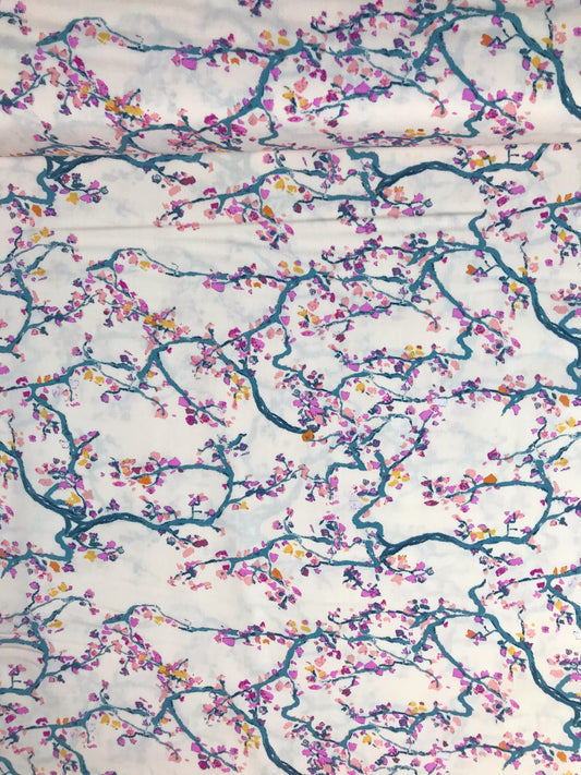 Enchanted Leaves Four Eclectic Intuition Katarina Roccella AGF Art Gallery Fabric 100% Quilters Cotton Fabric Fetish