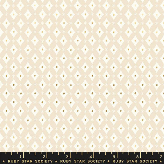 Reflection Natural METALLIC Gold Reverie Melody Miller Ruby Star Society Fabric Moda 100% Quilters Cotton Fabric Fetish