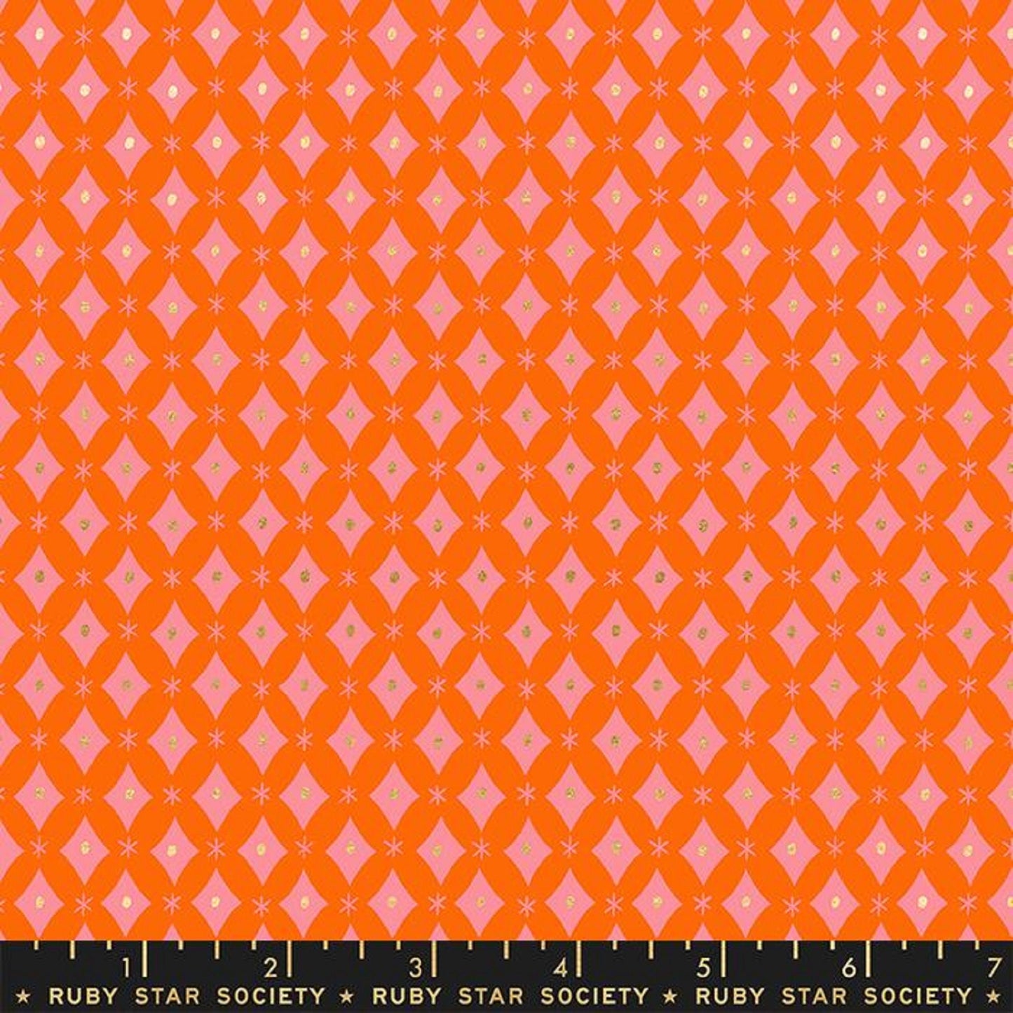 Reflection Goldfish METALLIC Gold Reverie Melody Miller Ruby Star Society Fabric Moda 100% Quilters Cotton Fabric Fetish
