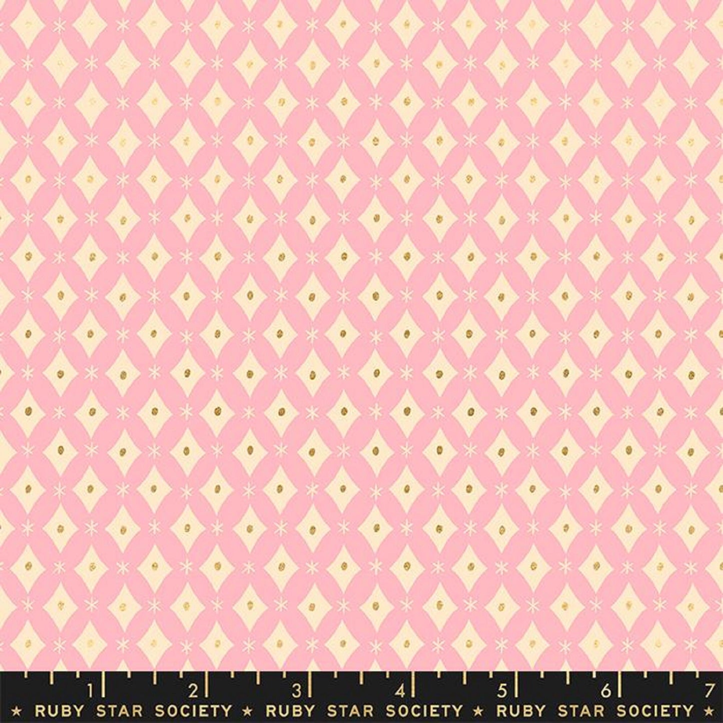 Reflection Posy METALLIC Gold Reverie Melody Miller Ruby Star Society Fabric Moda 100% Quilters Cotton Fabric Fetish