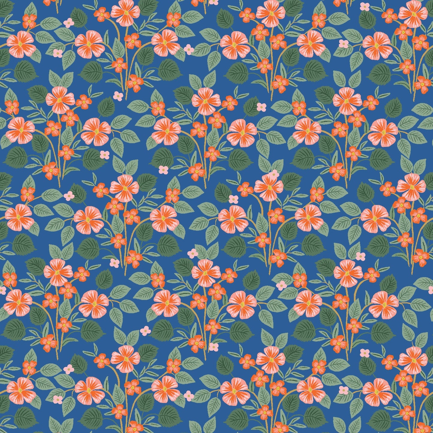 Briar Navy Bramble Anna Bond Rifle Paper Co Cotton + Steel 100% Quilters Cotton Fabric Fetish