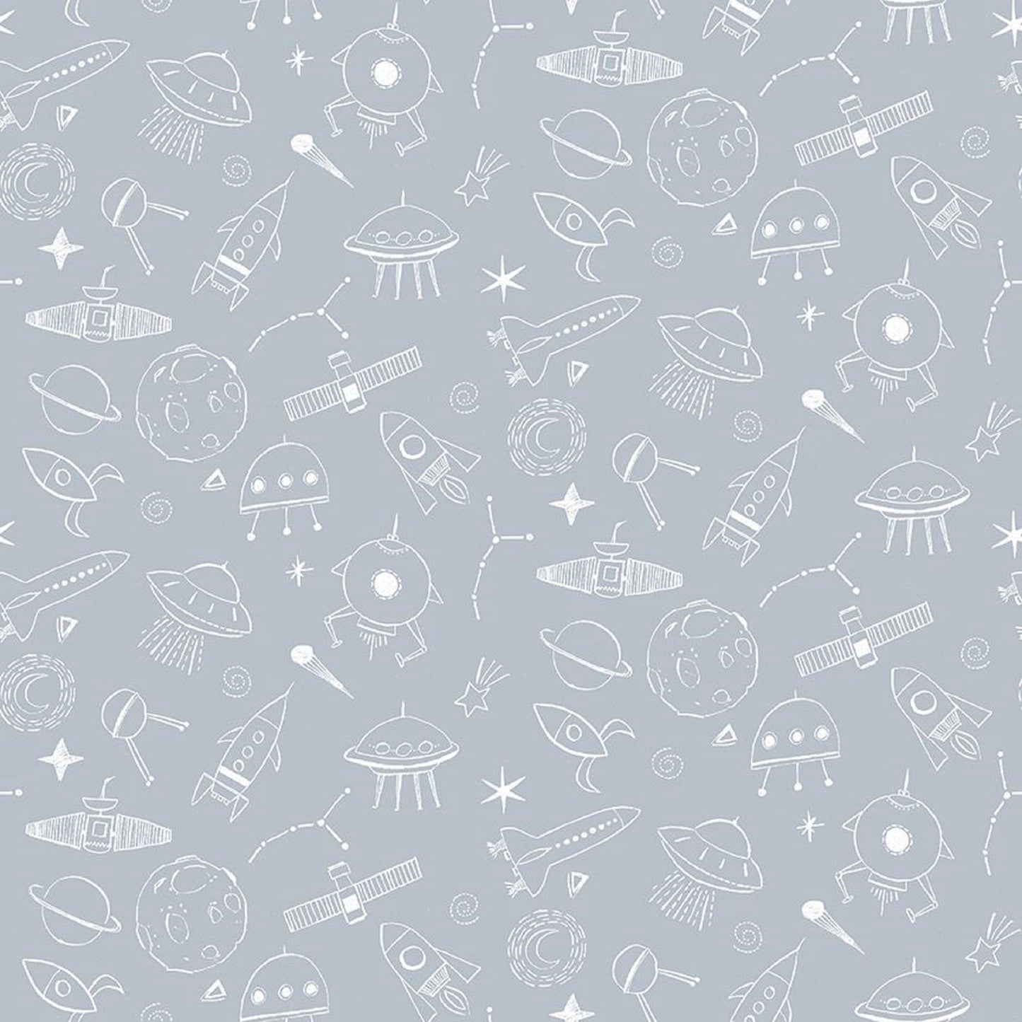 Intergalactic Canal To the Moon House Designer Dear Stella Fabric Quilters Cotton Fabric Fetish