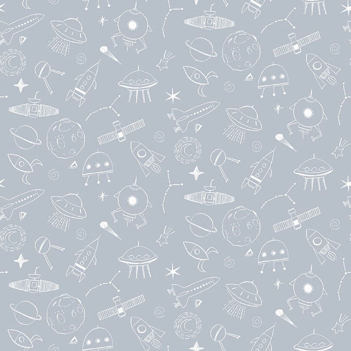 Intergalactic Canal To the Moon House Designer Dear Stella Fabric Quilters Cotton Fabric Fetish