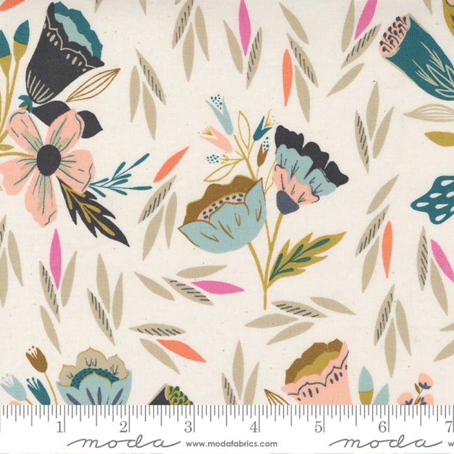 Overjoyed Unbleached Songbook A New Page Fancy That Design House Moda Quilters Cotton Fabric Fetish