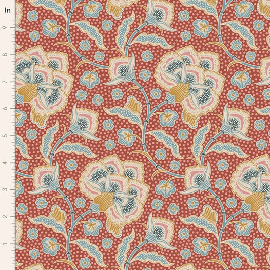 Eden Rust Hometown Tilda Fabric Tone Finnanger 100% Quilters Cotton Fabric Fetish
