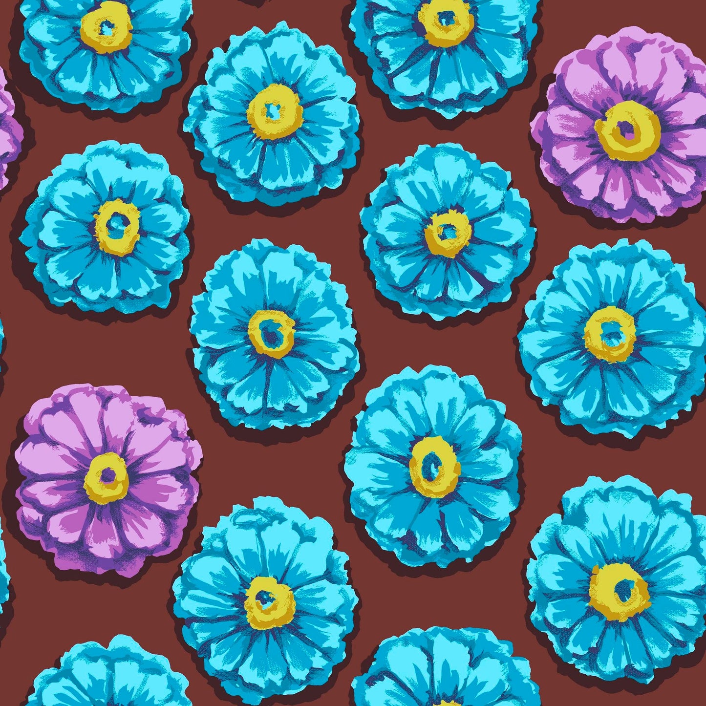 Zinnia Aqua 85 and Fabulous Kaffe Fassett Freespirit Fabrics 100% Quilters Cotton Fabric Fetish